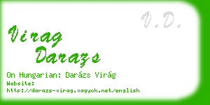 virag darazs business card